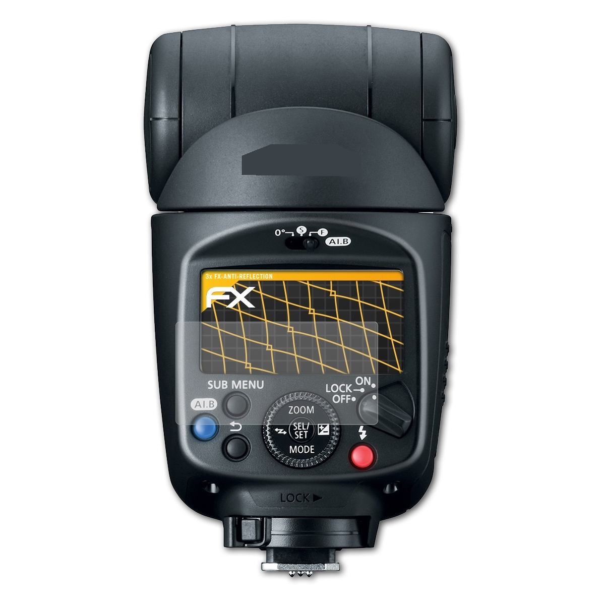 Canon FX-Antireflex 470EX-AI) Displayschutz(für Speedlite ATFOLIX 3x