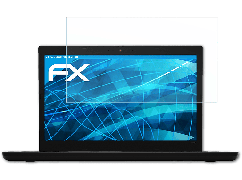 ATFOLIX 2x FX-Clear Lenovo ThinkPad L590) Displayschutz(für