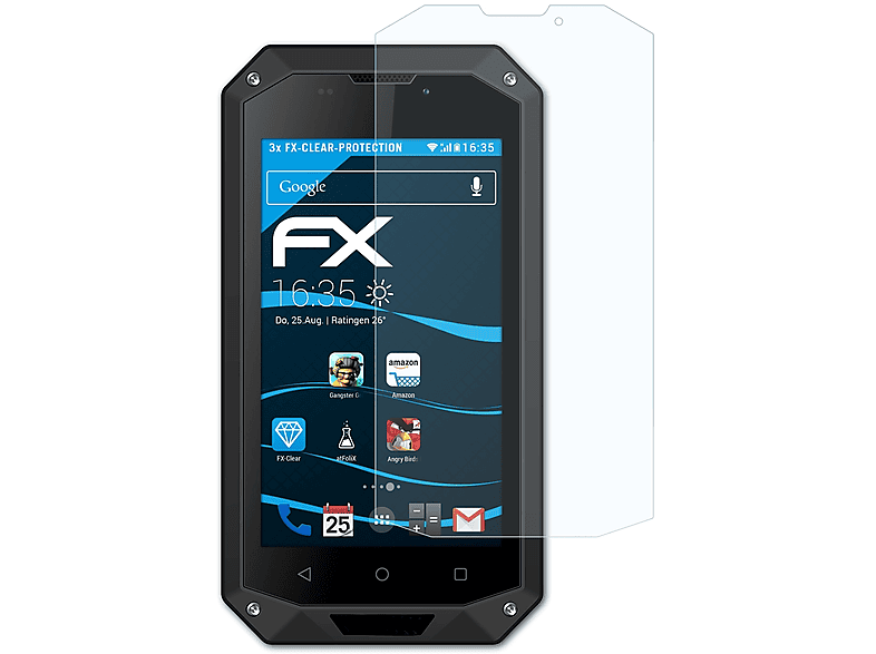 LTE) Energy 3x 400 ATFOLIX Energizer FX-Clear Displayschutz(für