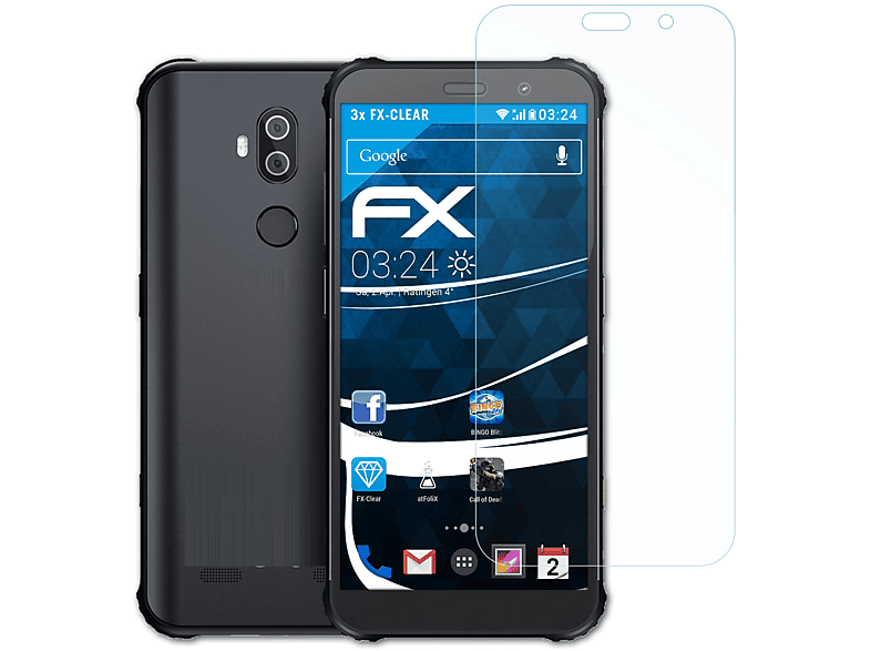 X3) AGM ATFOLIX FX-Clear Displayschutz(für 3x