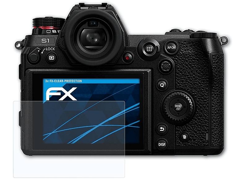 Panasonic DC-S1H) Displayschutz(für Lumix 3x ATFOLIX FX-Clear