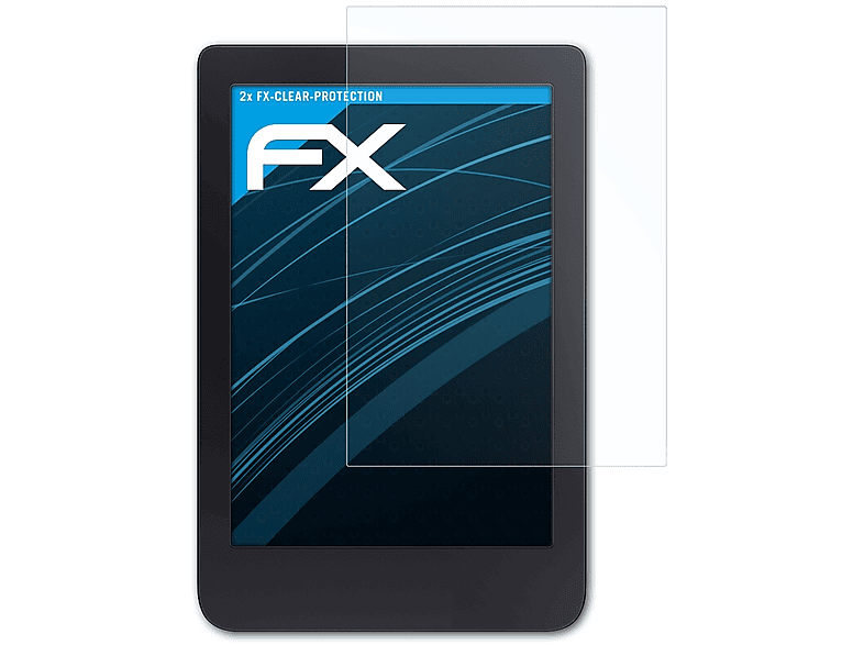 ATFOLIX 2x FX-Clear Displayschutz(für Tolino Shine 3)