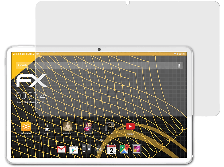 ATFOLIX 2x FX-Antireflex Displayschutz(für Huawei MatePad (2020))