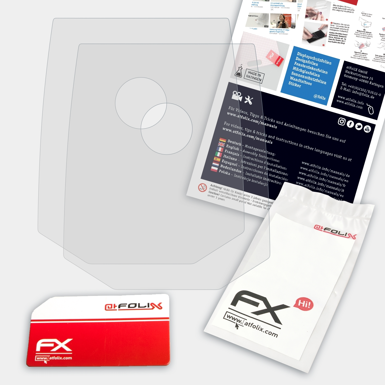 ATFOLIX 2x FX-Antireflex Displayschutz(für GMS 120) Bosch
