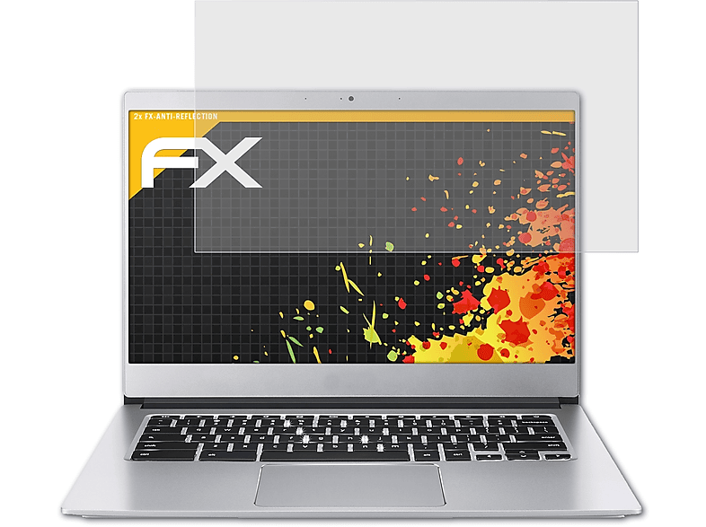 ATFOLIX 2x FX-Antireflex Displayschutz(für Acer Chromebook 514) | Pflege & Schutz