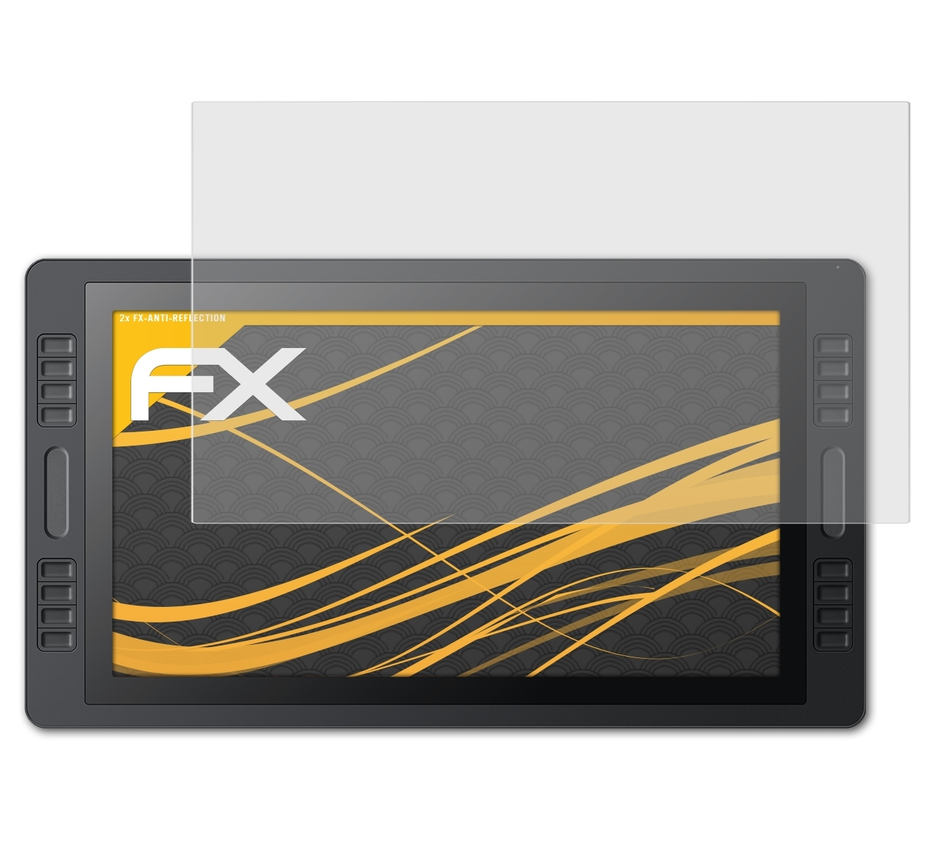 ATFOLIX 2x FX-Antireflex Pro Huion Displayschutz(für Kamvas 20)
