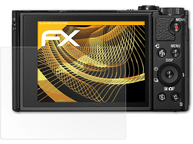ATFOLIX 3x FX-Antireflex Displayschutz(für Sony DSC-HX95)