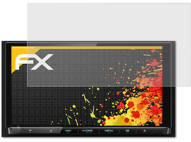 3x Displayschutz(für ATFOLIX DNX9180DABS) FX-Antireflex Kenwood