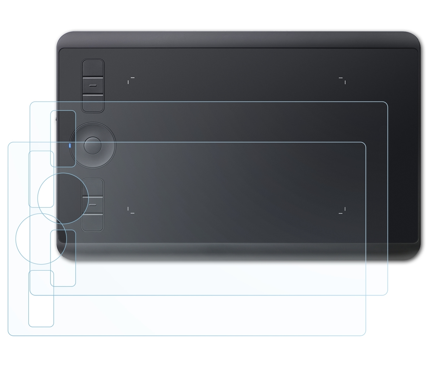 Intuos Pro Wacom Basics-Clear BRUNI S (2. Wacom Generation)) Schutzfolie(für 2x