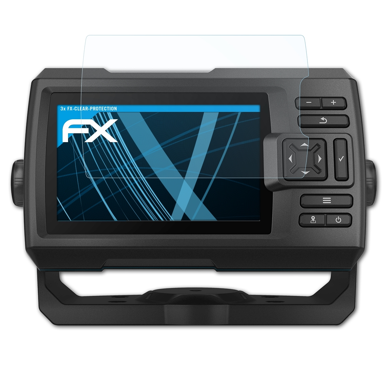 ATFOLIX 3x FX-Clear Striker Displayschutz(für Garmin 5cv) Vivid