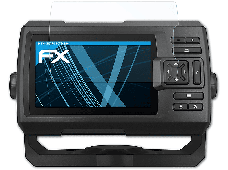 ATFOLIX 3x FX-Clear Striker Displayschutz(für Garmin 5cv) Vivid
