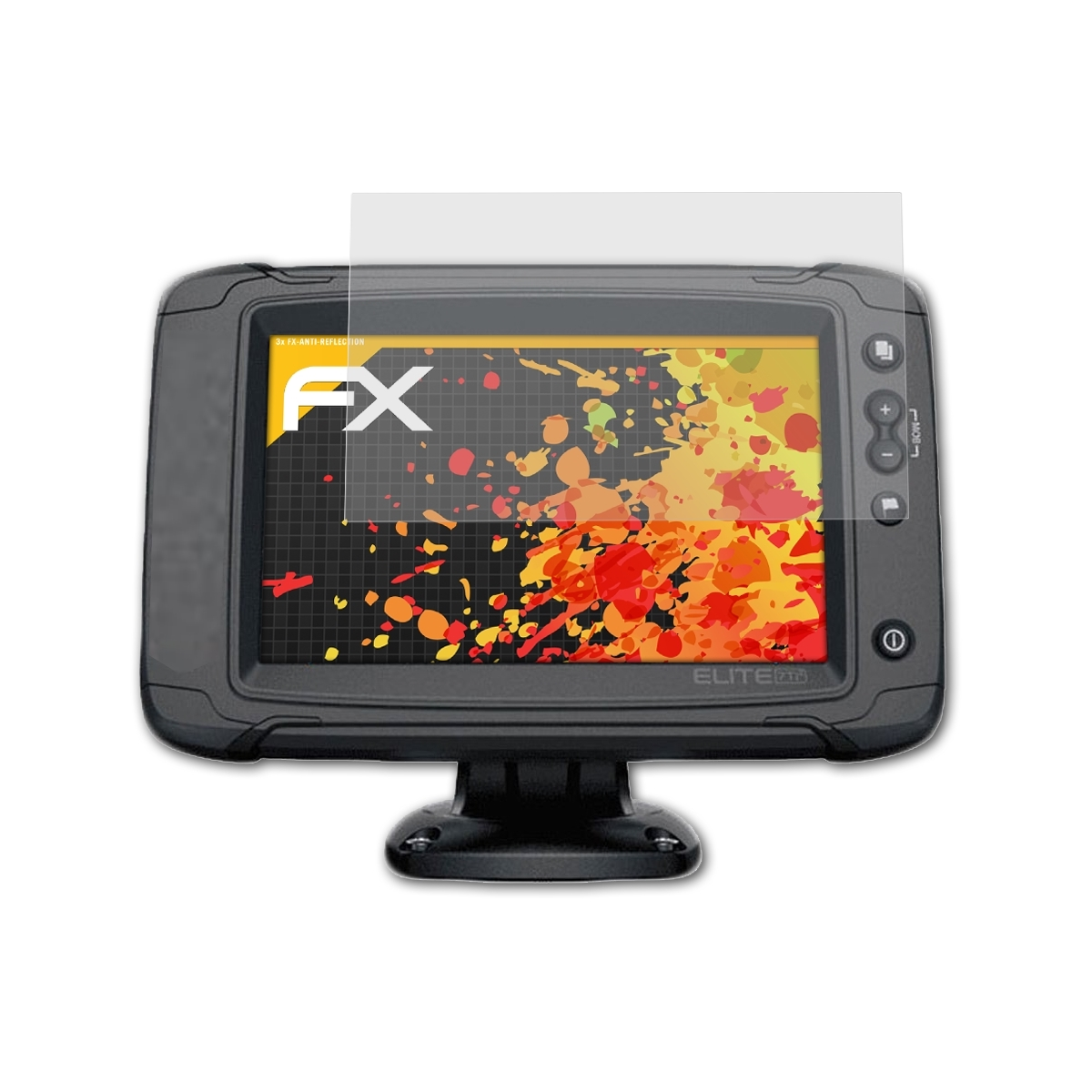 FX-Antireflex Ti2) 3x Displayschutz(für Lowrance ATFOLIX Elite-7