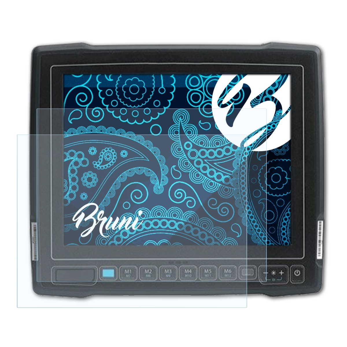 BRUNI 2x Basics-Clear Schutzfolie(für Zebra VC80x)
