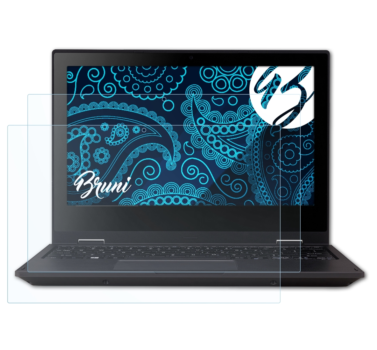 TravelMate Acer B1) BRUNI 2x Basics-Clear Spin Schutzfolie(für