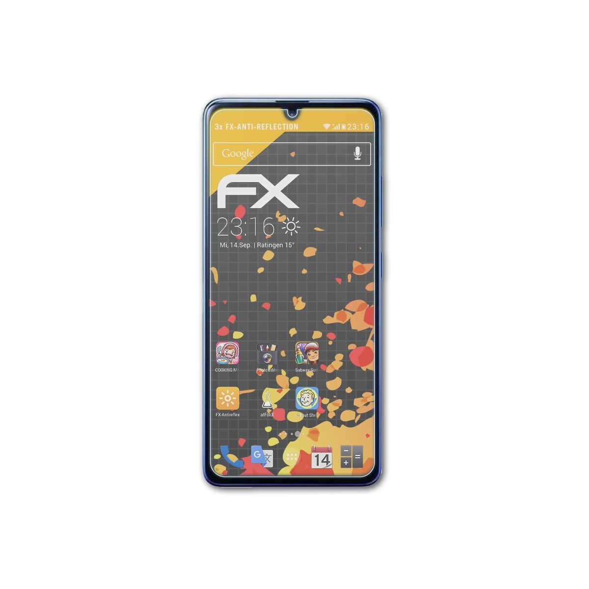 ATFOLIX 3x FX-Antireflex Displayschutz(für Samsung Galaxy A41)