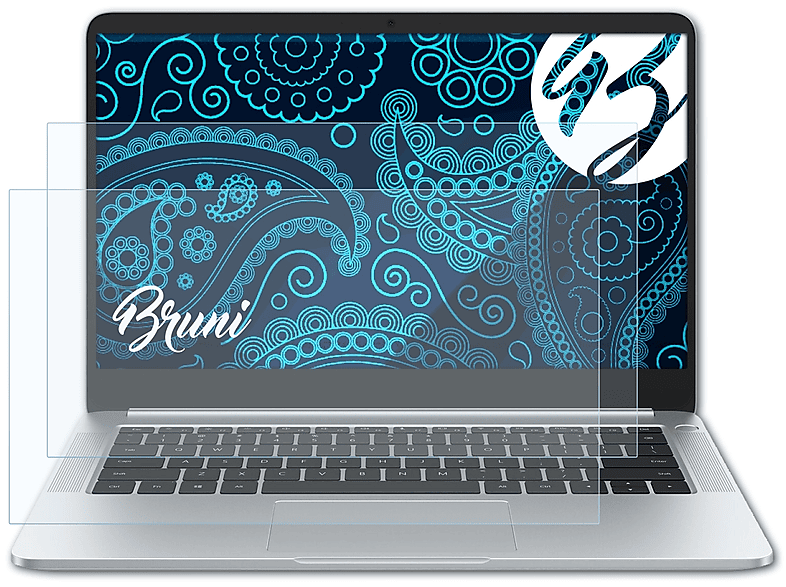 BRUNI 2x Basics-Clear Schutzfolie(für Huawei (14 MateBook inch)) D