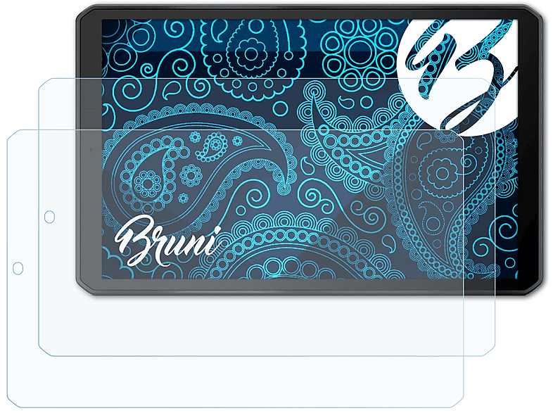 BRUNI 2x Basics-Clear dezl Garmin Schutzfolie(für LGV800)