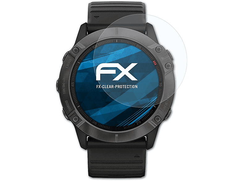 ATFOLIX 3x FX-Clear Displayschutz(für Fenix (51mm)) Garmin 6X
