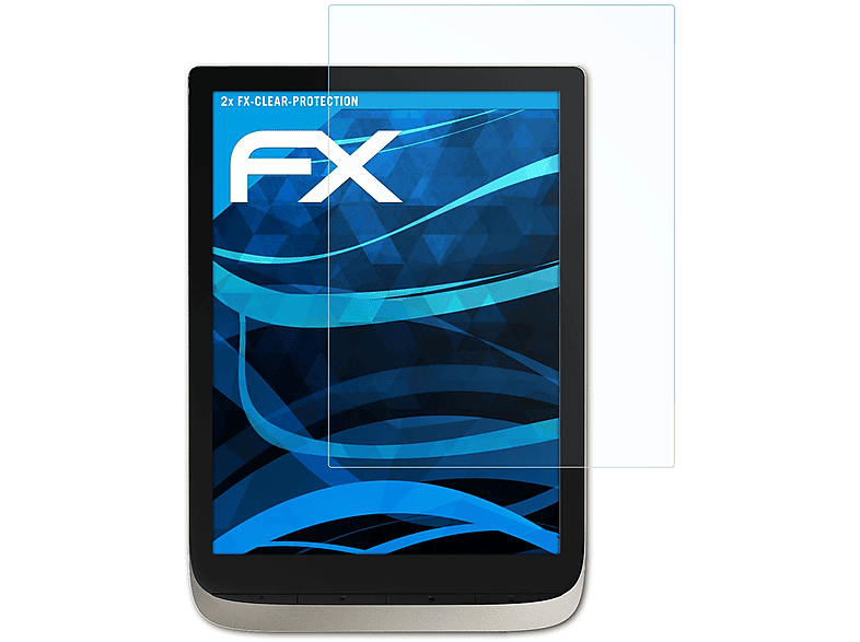 ATFOLIX 2x Color) PocketBook InkPad FX-Clear Displayschutz(für