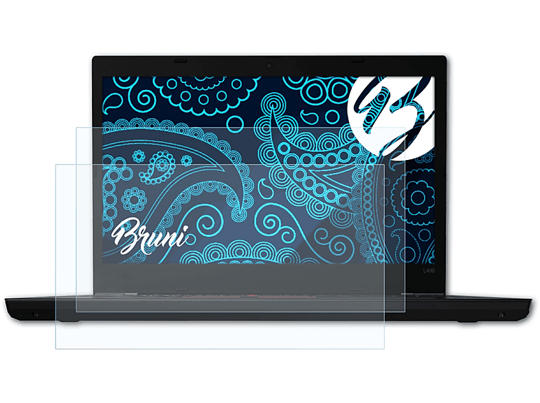 BRUNI 2x L490) Lenovo Basics-Clear Schutzfolie(für ThinkPad