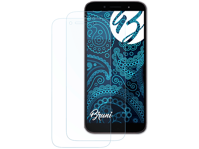 BRUNI 2x Basics-Clear Schutzfolie(für C1 Plus) Nokia