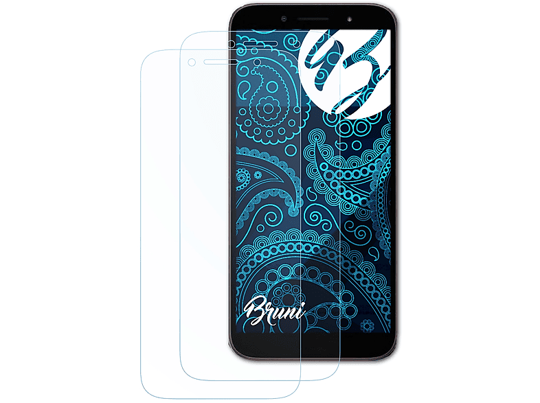 BRUNI 2x Basics-Clear Schutzfolie(für Plus) Nokia C1