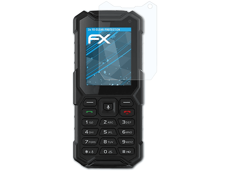 ATFOLIX 3x FX-Clear Displayschutz(für myPhone Hammer 5 Smart)