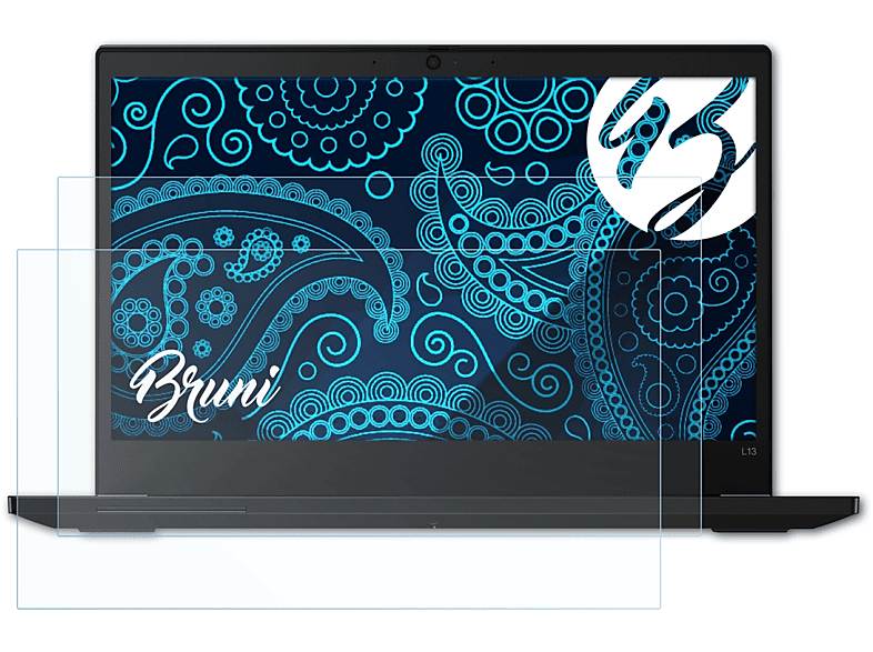 BRUNI 2x Basics-Clear Schutzfolie(für Lenovo ThinkPad L13)