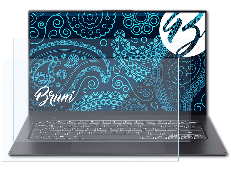 2x BRUNI Swift Pro) Acer Basics-Clear 7 Schutzfolie(für