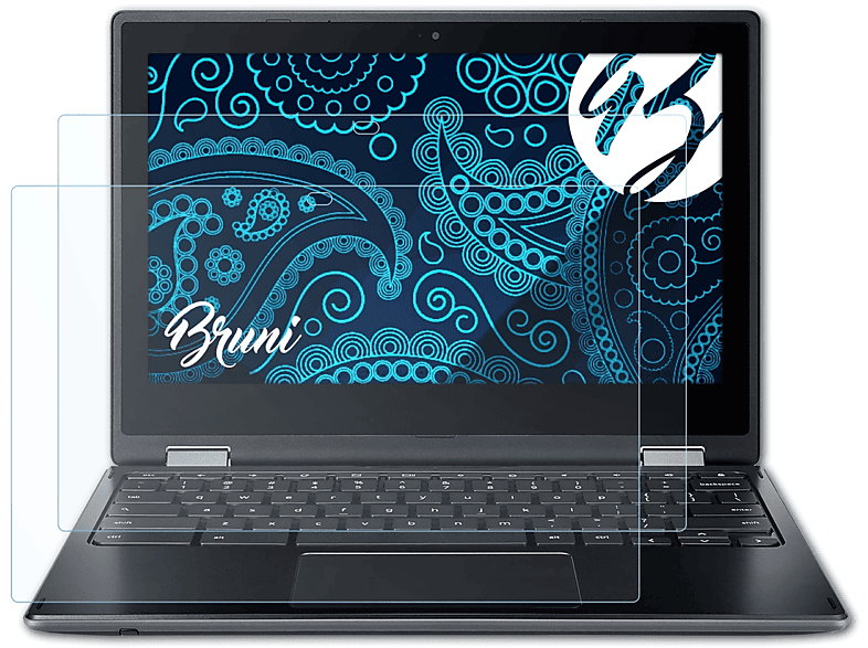 BRUNI 2x Basics-Clear Schutzfolie(für Acer Chromebook Spin 511)