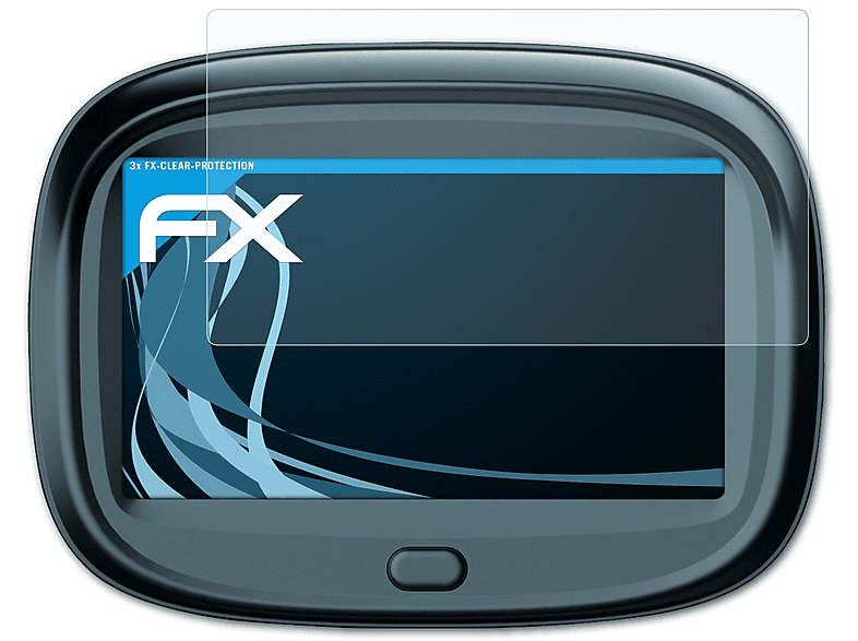 ATFOLIX 3x FX-Clear MotoPilot Displayschutz(für 43 EU) Blaupunkt
