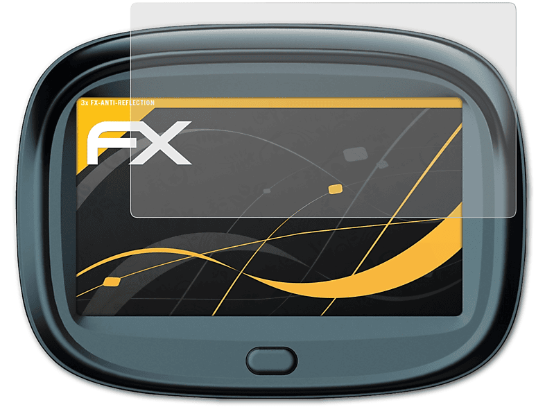 ATFOLIX 3x FX-Antireflex Displayschutz(für Blaupunkt MotoPilot 43 EU) | Navi-Taschen & -Schutzfolien