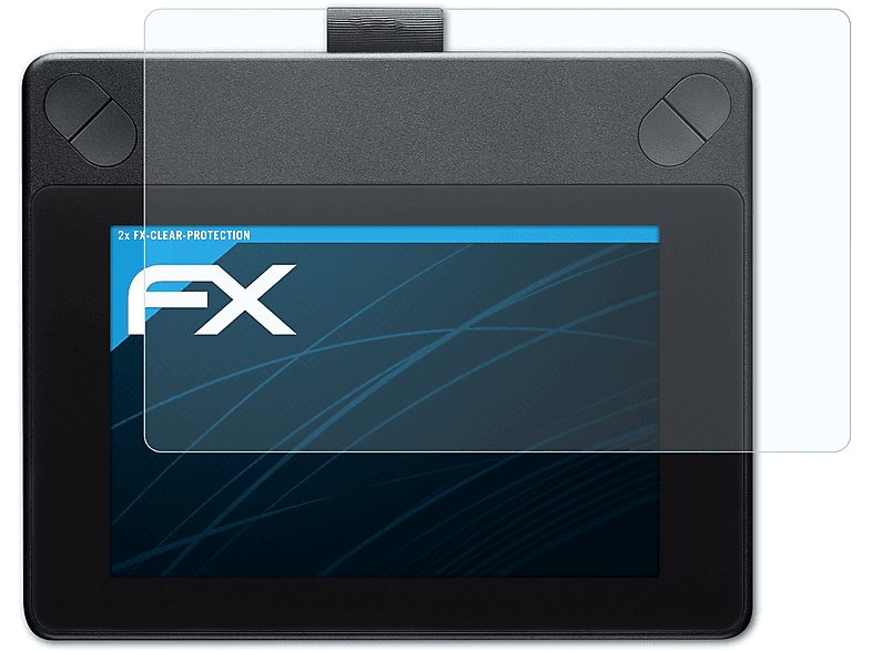 ATFOLIX 2x INTUOS Wacom Displayschutz(für Medium) FX-Clear Art