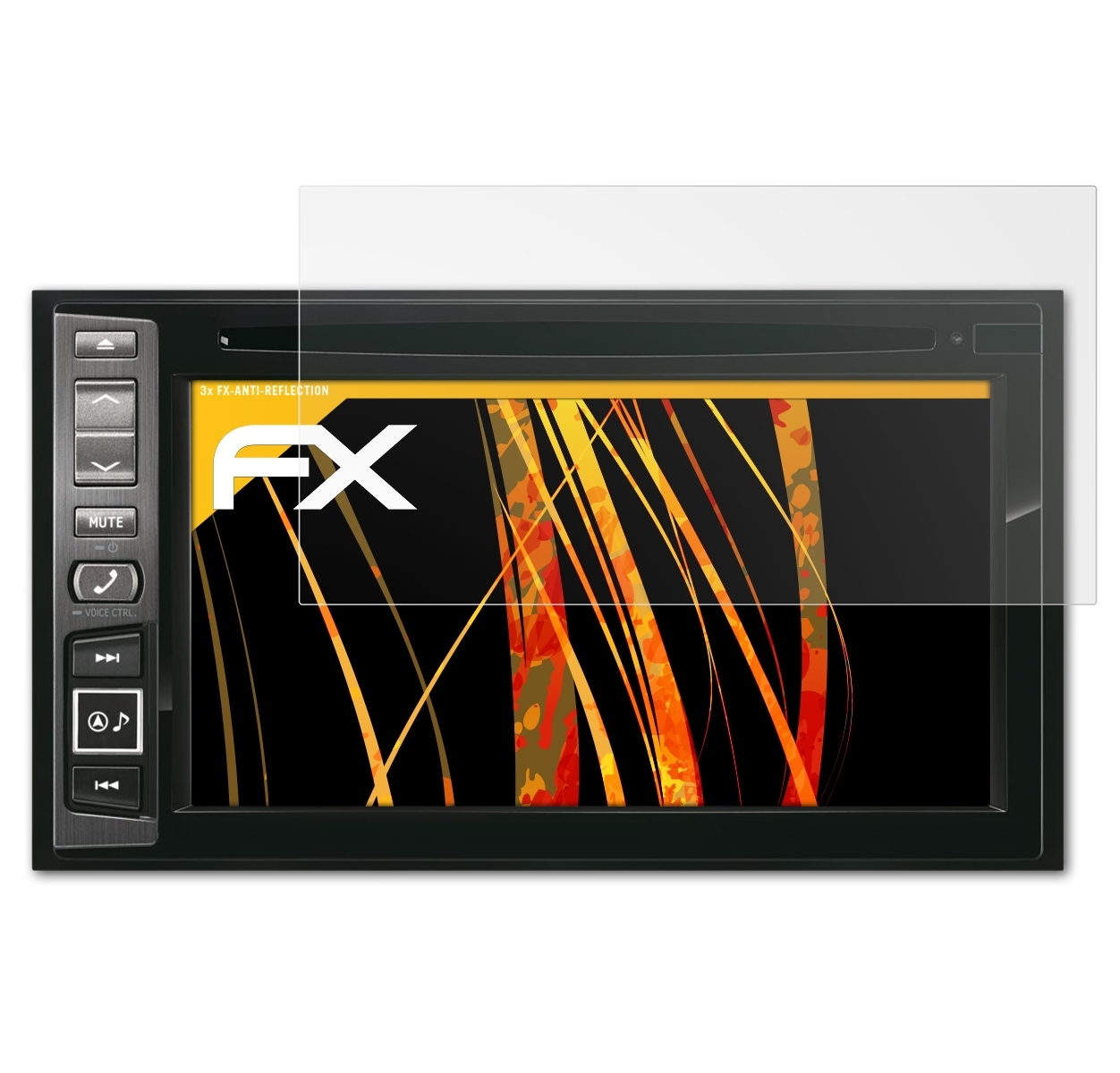 ATFOLIX 3x FX-Antireflex Alpine INE-W990BT) Displayschutz(für