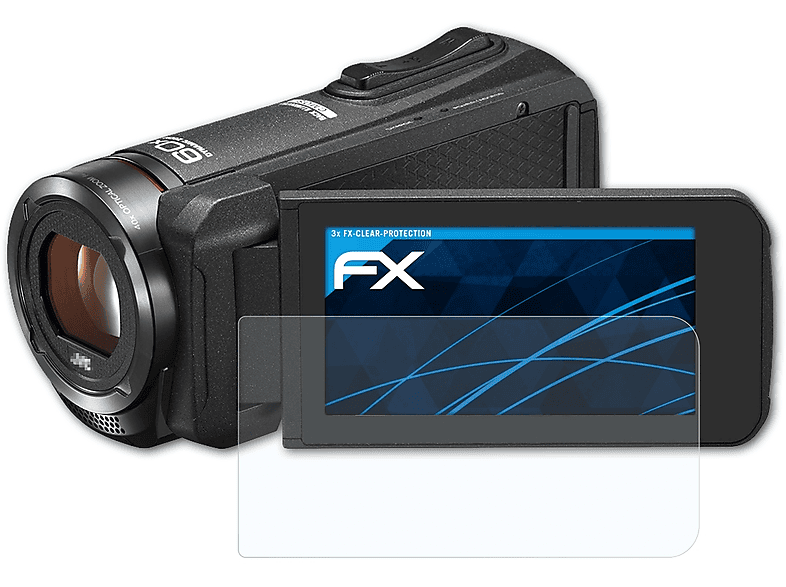 ATFOLIX 3x FX-Clear Displayschutz(für JVC GZ-RX615BEU) | Kamera Schutzfolie