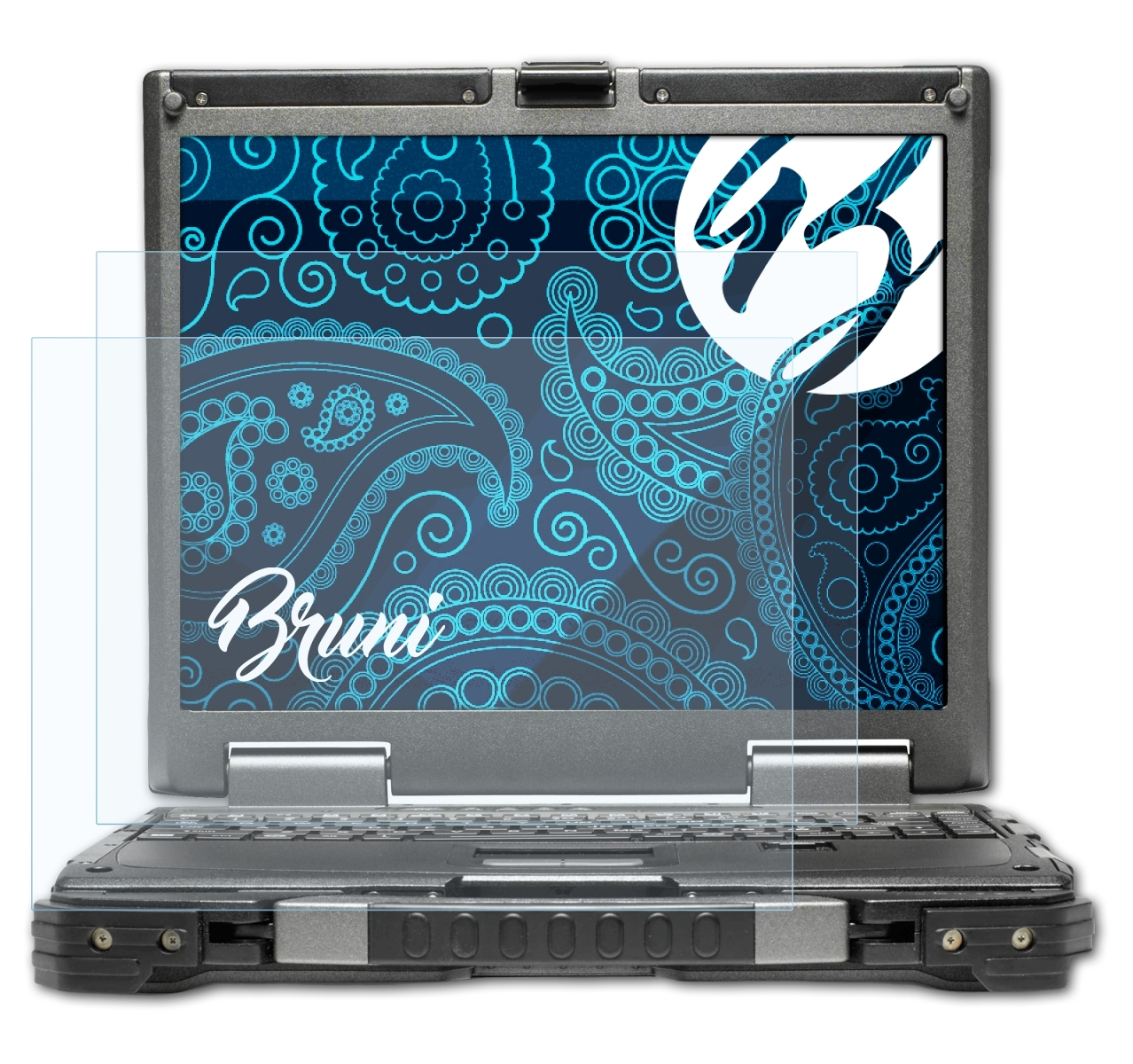 BRUNI Basics-Clear B300) Getac Schutzfolie(für 2x