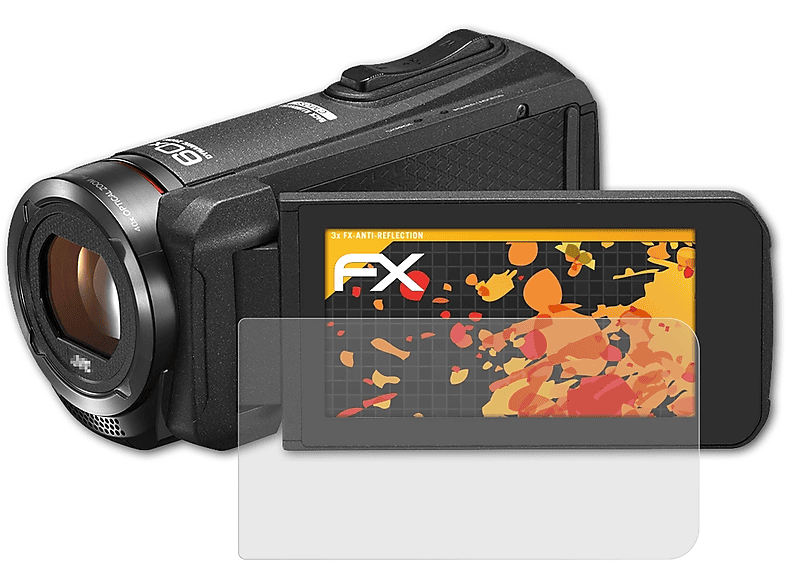 JVC GZ-RX615BEU) FX-Antireflex ATFOLIX 3x Displayschutz(für
