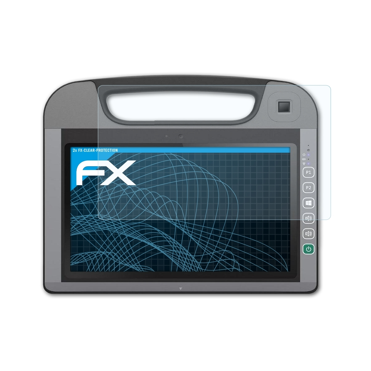 ATFOLIX Getac Displayschutz(für FX-Clear RX10) 2x
