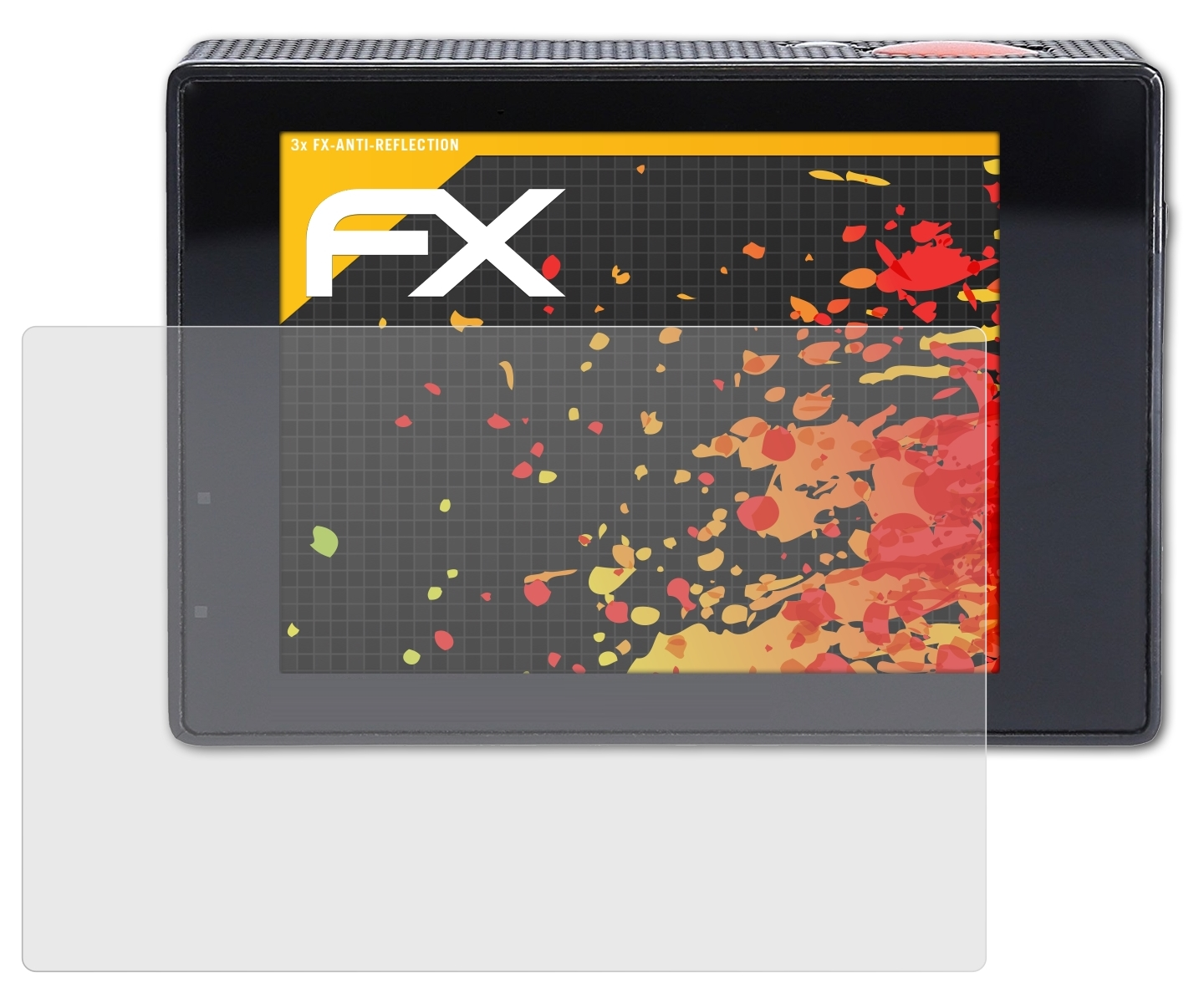 ATFOLIX 3x FX-Antireflex Displayschutz(für Rollei Actioncam 525)