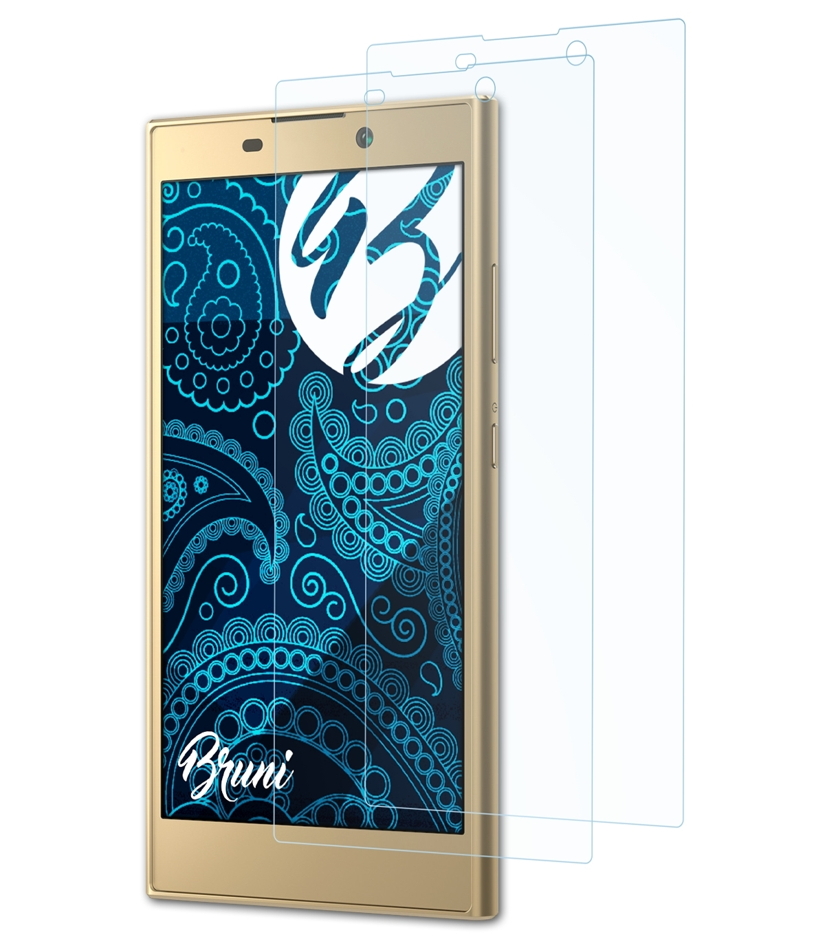 BRUNI 2x Basics-Clear Schutzfolie(für Sony L2) Xperia