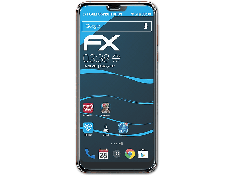 3x Displayschutz(für Nokia FX-Clear 7.1) ATFOLIX