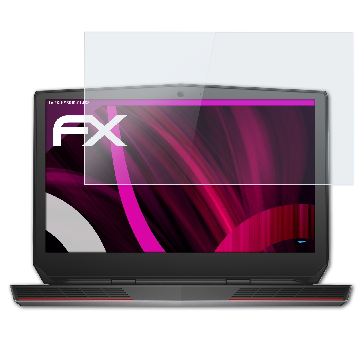 ATFOLIX FX-Hybrid-Glass Schutzglas(für Dell 17) Alienware