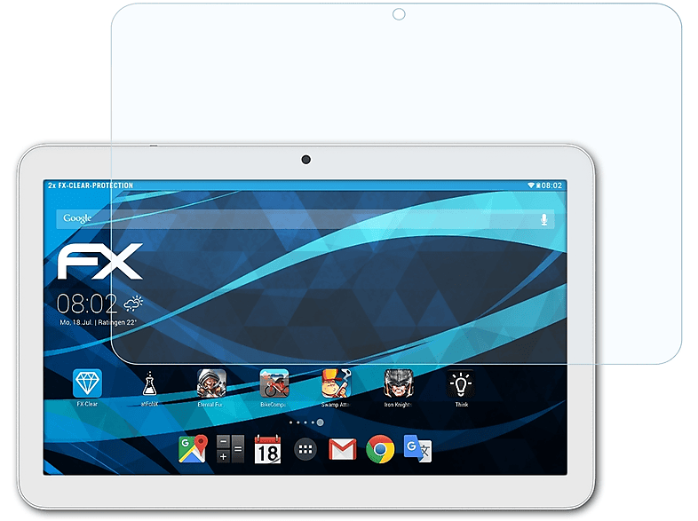 ATFOLIX 2x FX-Clear Displayschutz(für Archos Access 101 3G)