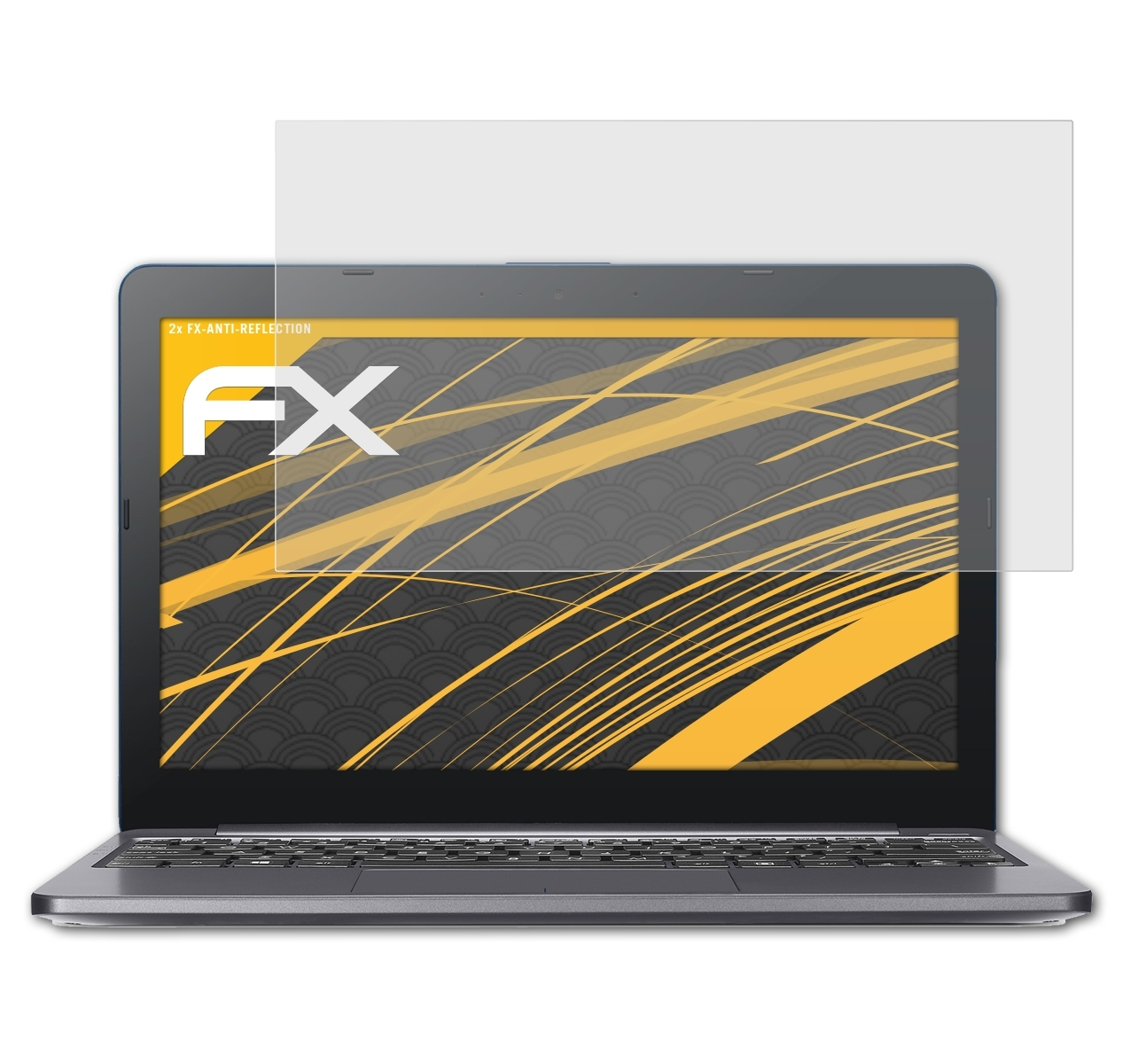Displayschutz(für Asus FX-Antireflex E203NA) ATFOLIX 2x Laptop
