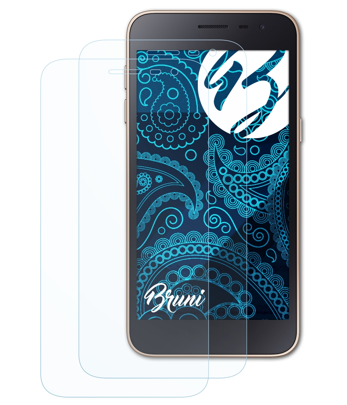 BRUNI 2x Schutzfolie(für Core) J2 Samsung Basics-Clear Galaxy