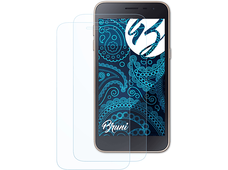 BRUNI 2x Schutzfolie(für Core) J2 Samsung Basics-Clear Galaxy