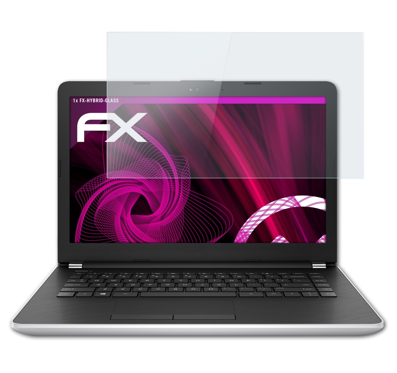 ATFOLIX FX-Hybrid-Glass Schutzglas(für HP Notebook 14)
