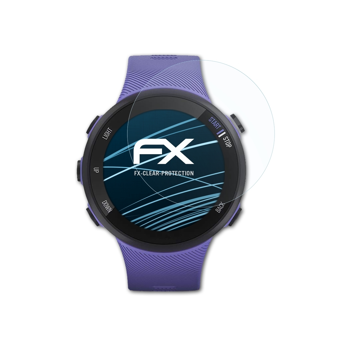 ATFOLIX 3x FX-Clear Displayschutz(für 45s) Forerunner Garmin