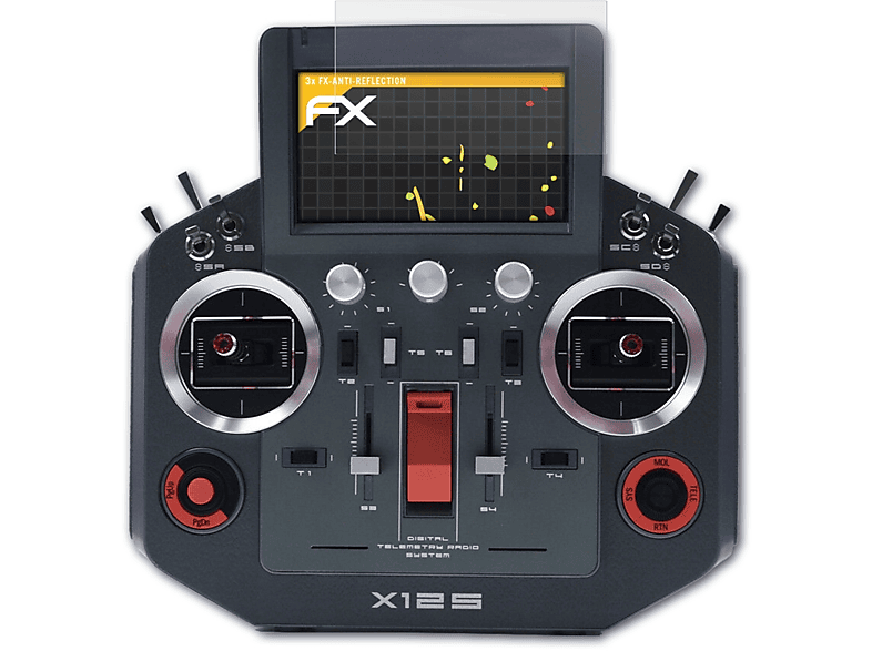 ATFOLIX 3x FX-Antireflex Displayschutz(für FrSky Horus X12S)