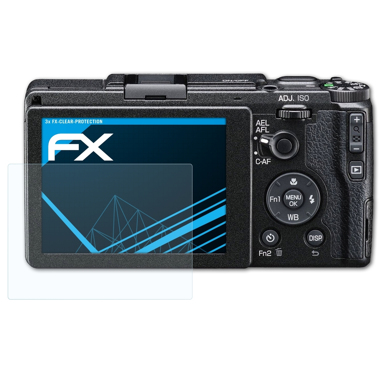 3x III) GR FX-Clear Displayschutz(für ATFOLIX Ricoh